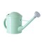 Small Mint Green Plastic Watering Can with Long Spout Sprinkler Head for Garden, Indoor and Outdoor Plants, Flowers (0.4 Gallon)